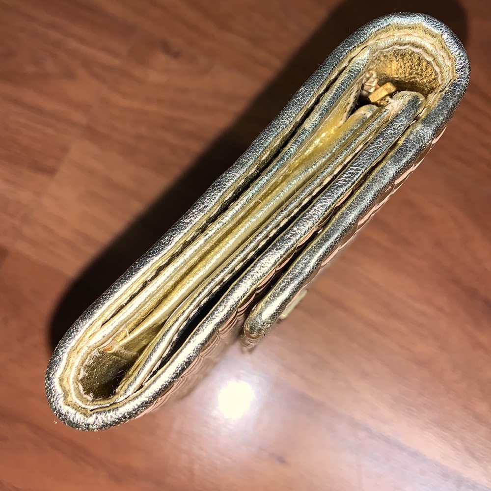 NWT Authentic Dolce & Gabbana Gold Weave Wallet - Picture 5 of 15